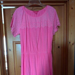 Lilly Pulitzer Taylinn Mini Dress Eyelet EUC L